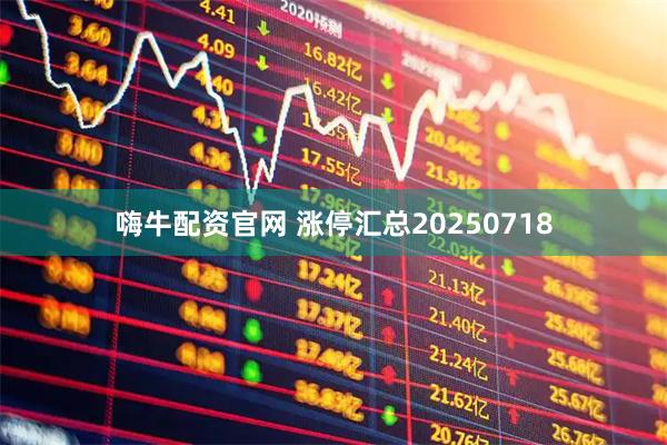 嗨牛配资官网 涨停汇总20250718