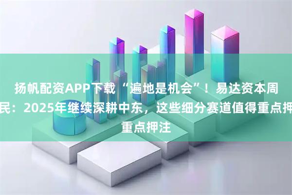 扬帆配资APP下载 “遍地是机会”！易达资本周国民：2025年继续深耕中东，这些细分赛道值得重点押注